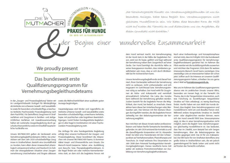 Praxis für Hunde | Dr. Alexandra Knipf Artikel